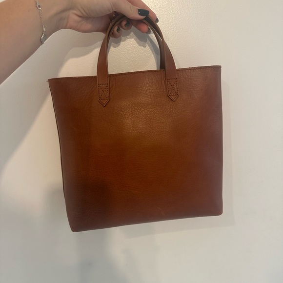 NWT Madewell Small Transport Leather Brown Tote Bag - Picture 5 of 8